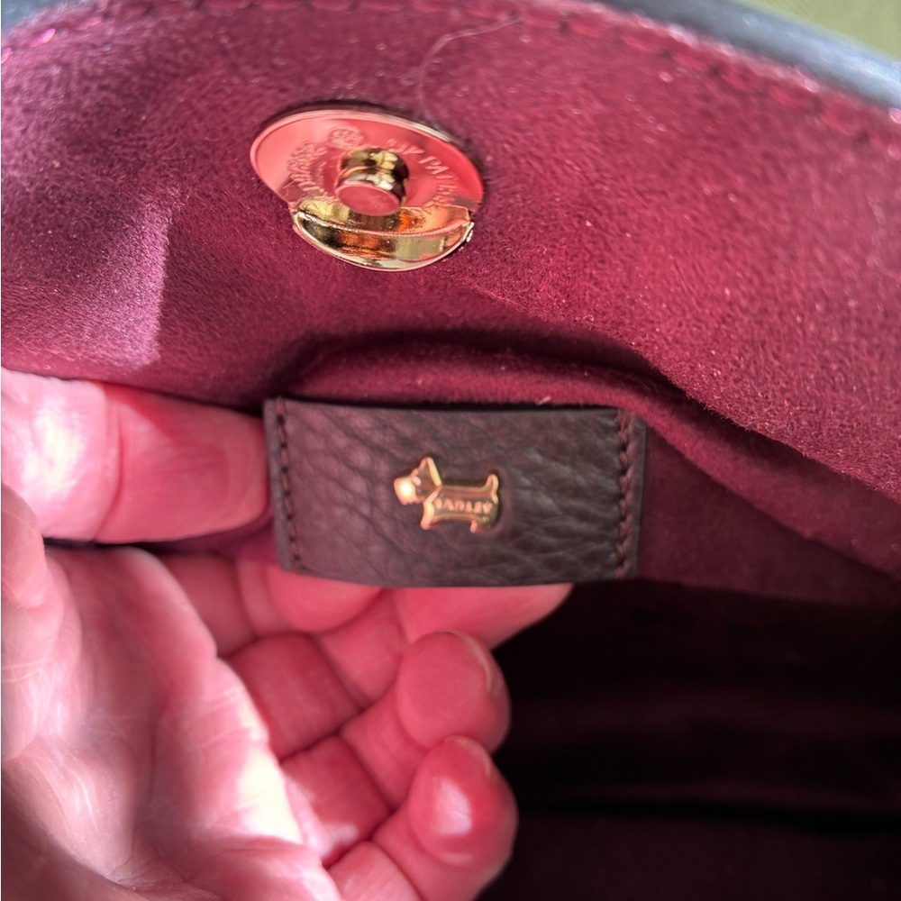 Radley London Bedford Row Open TopTwo-Tone Leather Satchel - Picture 9 of 13